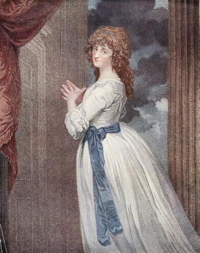 Mrs. Jordan in the character of 'The Country Girl'. by Romney