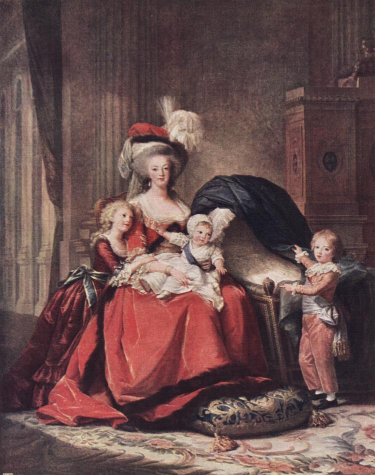 Marie-Antoinette and her children